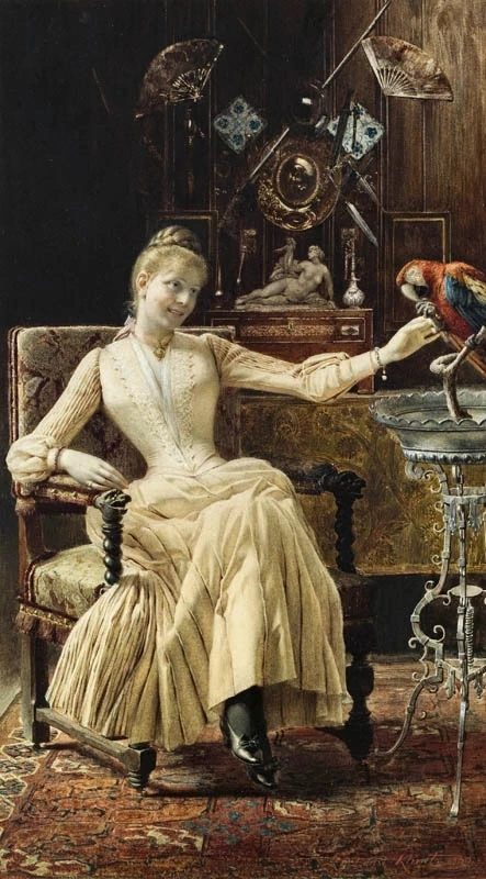 Dama con pappagallo, 1889
